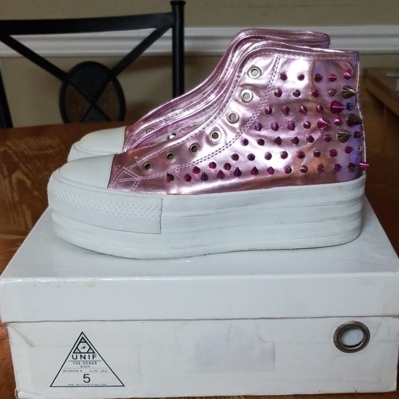 Unif Koop Higtop Platform Sneakers - Picture 2 of 8